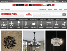 Tablet Screenshot of lightingplus.com